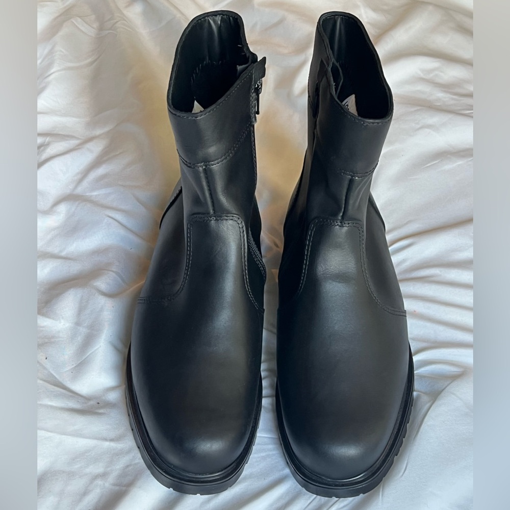 LOGISTIK Men's Black Leather Boots